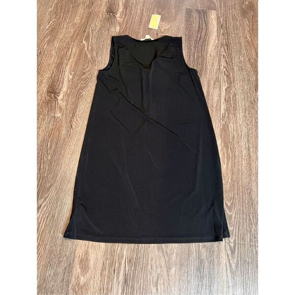 Michael Kors Basics Stretch Jersey LBD Black Sleeveless Dress size Small - Picture 4 of 9